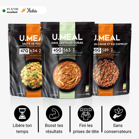 Pack repas protéiné découverte U.MEAL