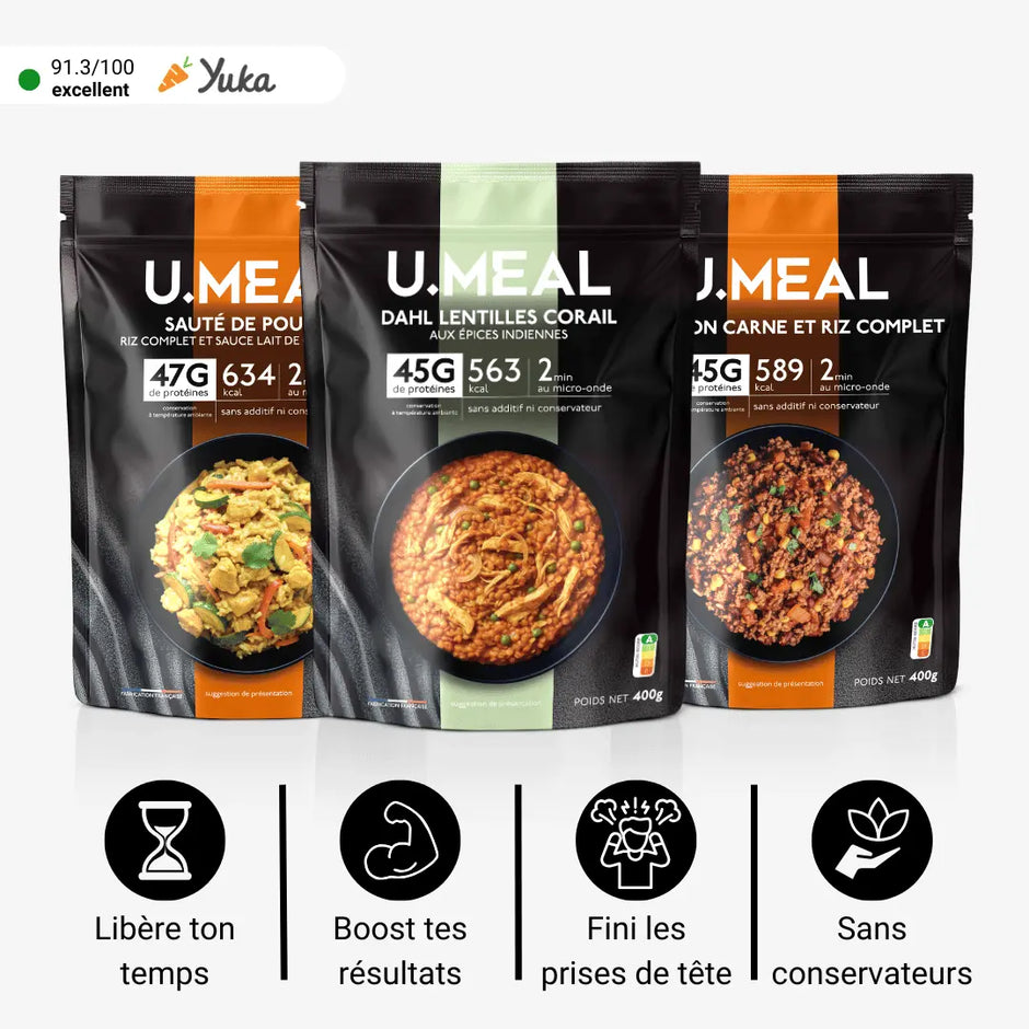 Pack repas protéiné découverte U.MEAL
