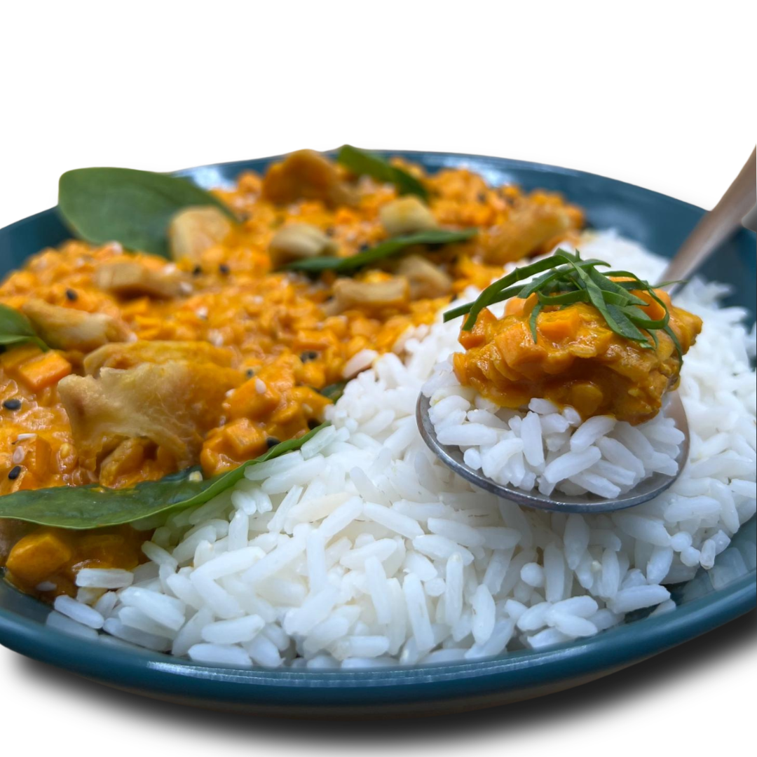 Dahl de lentilles corail au lait de coco