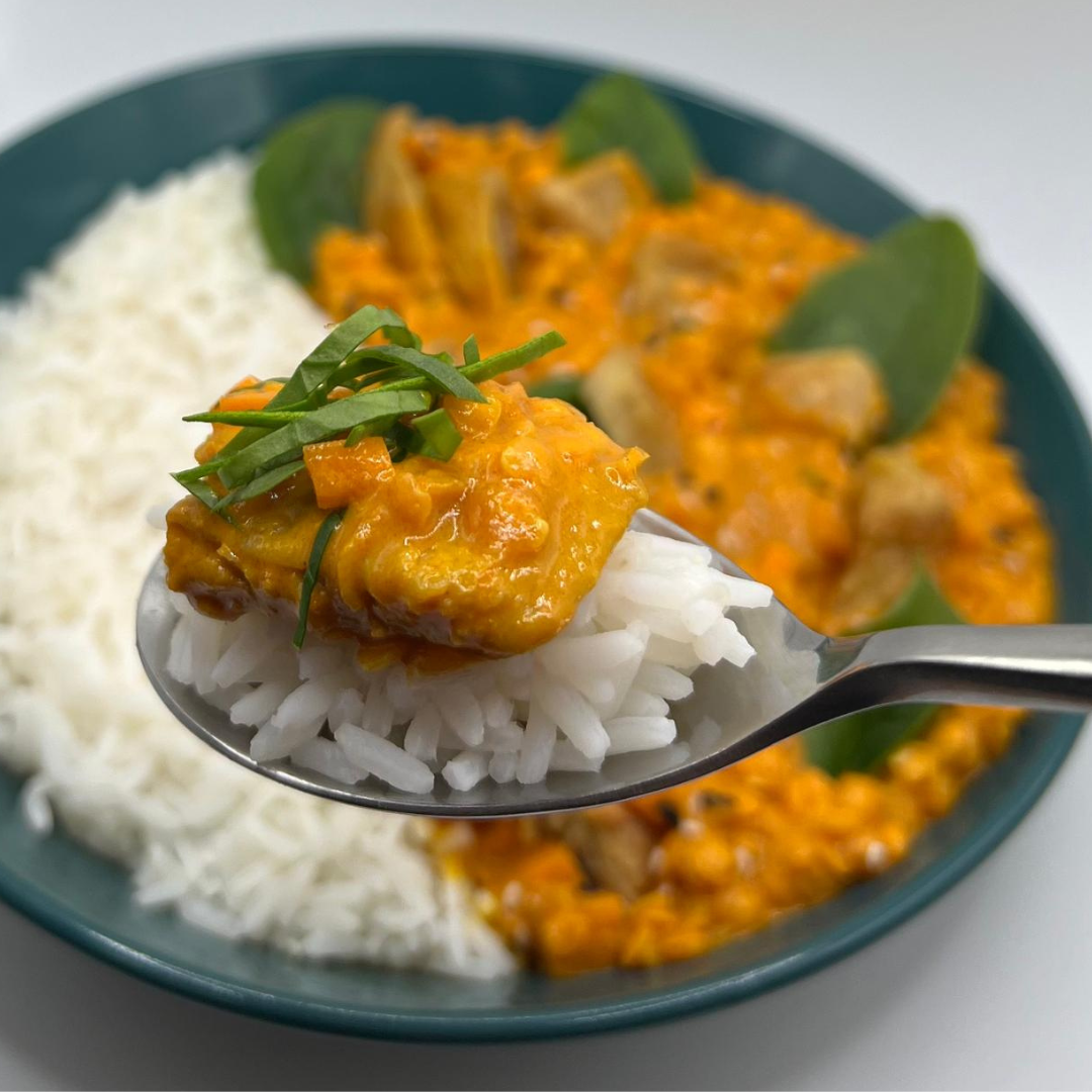 Dahl de lentilles corail au lait de coco